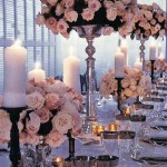 lindos arranjos florais na decoraçao do casamento